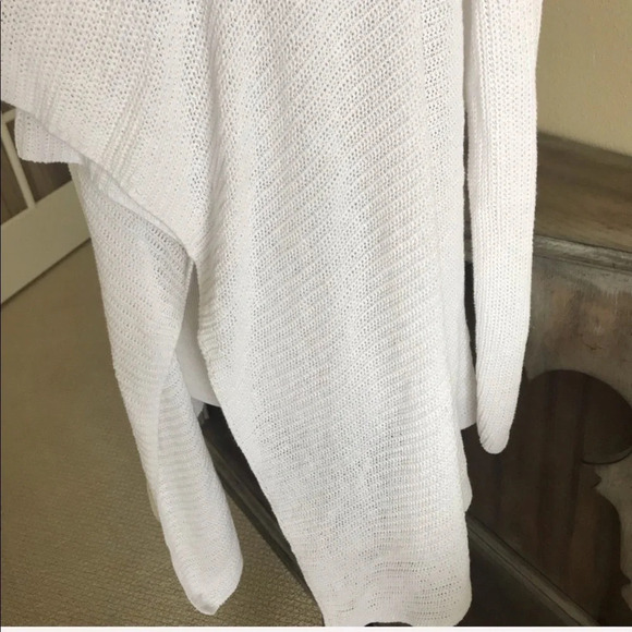 Eileen Fisher Drape Front Linen Cardigan White Casual Minimalist Women’s Size XS - Picture 5 of 9